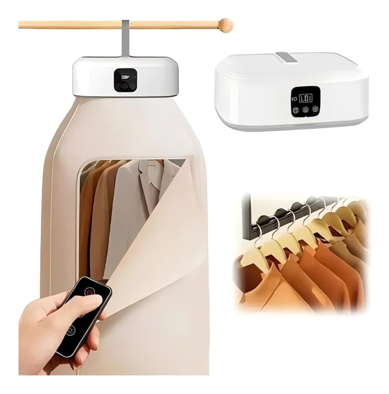 Electric Clothes Dryer Machine with Hot Air Drying | Portable Fast-Drying Laundry Dryer with Adjustable Timer | Foldable Garment Drying Rack | Low Noise & Energy Saving | Ideal for Apartment, Travel, RV & Small Spaces