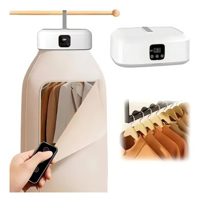 Electric Clothes Dryer Machine with Hot Air Drying | Portable Fast-Drying Laundry Dryer with Adjustable Timer | Foldable Garment Drying Rack | Low Noise & Energy Saving | Ideal for Apartment, Travel, RV & Small Spaces